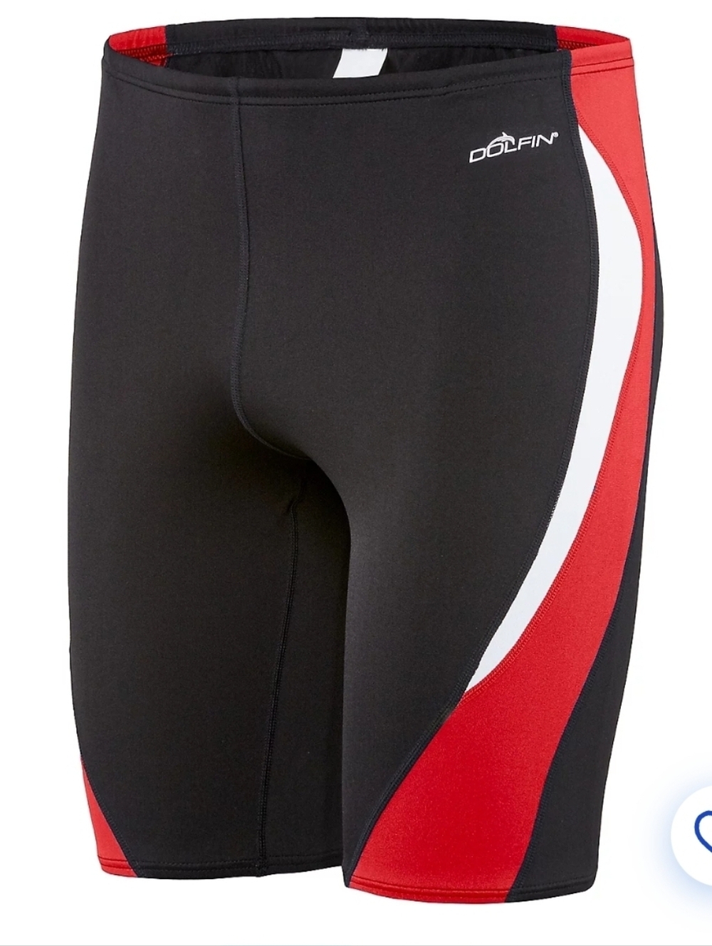 Dolfin Men's Reliance Black/Red/White Color Block Jammer